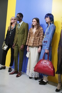 Backstage at Gucci RTW Spring 2018