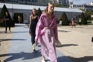 Backstage at Nina Ricci RTW Spring 2018
