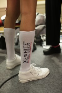 Backstage at Off-White RTW Spring 2018