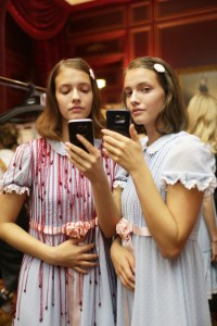 Backstage at Undercover RTW Spring 2018