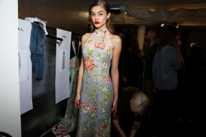 Backstage at Blumarine RTW Spring 2018