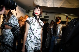 Backstage at Blumarine RTW Spring 2018