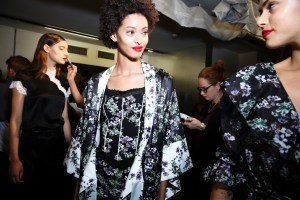 Backstage at Blumarine RTW Spring 2018