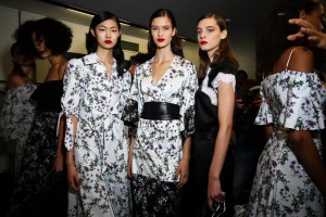 Backstage at Blumarine RTW Spring 2018