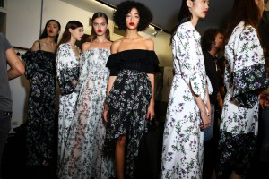 Backstage at Blumarine RTW Spring 2018