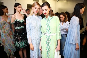 Backstage at Blumarine RTW Spring 2018