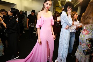 Backstage at Blumarine RTW Spring 2018