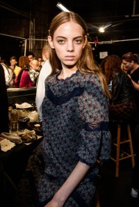 Backstage at Anna Sui RTW Spring 2018