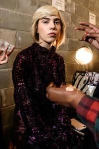 Backstage at Anna Sui RTW Spring 2018