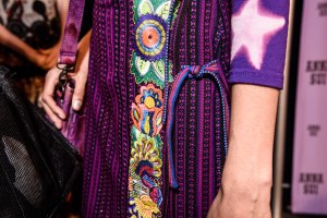 Backstage at Anna Sui RTW Spring 2018