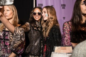 Backstage at Anna Sui RTW Spring 2018