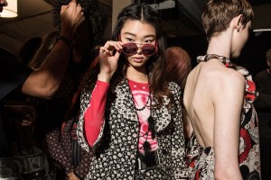 Backstage at Anna Sui RTW Spring 2018