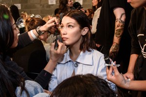 Backstage at Anna Sui RTW Spring 2018