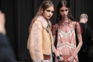 Backstage at Coach 1941 RTW Spring 2018
