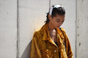 Backstage at Eckhaus Latta RTW Spring 2018