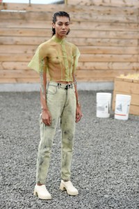Backstage at Eckhaus Latta RTW Spring 2018