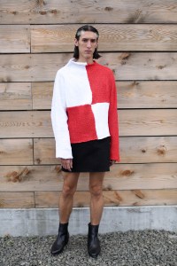 Backstage at Eckhaus Latta RTW Spring 2018
