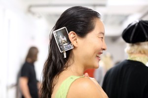 Backstage at Eckhaus Latta RTW Spring 2018