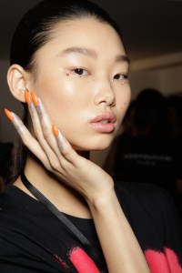 Backstage at Jeremy Scott RTW Spring 2018