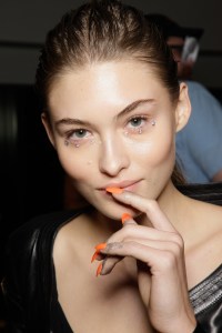 Backstage at Jeremy Scott RTW Spring 2018