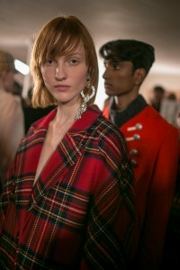 Backstage at Burberry RTW Spring 2018
