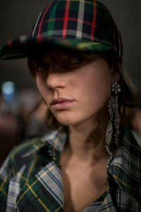 Backstage at Burberry RTW Spring 2018
