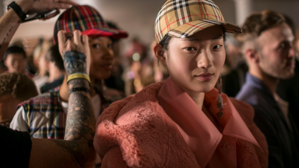 Backstage at Burberry RTW Spring 2018