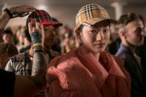 Backstage at Burberry RTW Spring 2018