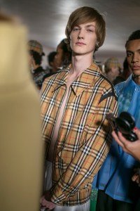Backstage at Burberry RTW Spring 2018
