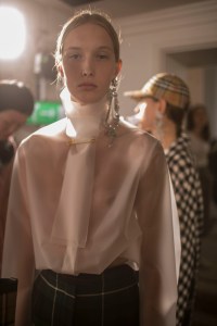 Backstage at Burberry RTW Spring 2018