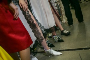 Backstage at Christopher Kane RTW Spring 2018