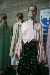 Backstage at Christopher Kane RTW Spring 2018