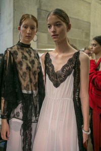 Backstage at Christopher Kane RTW Spring 2018