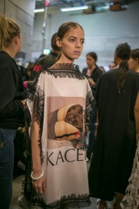 Backstage at Christopher Kane RTW Spring 2018