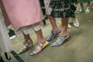 Backstage at Christopher Kane RTW Spring 2018