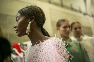 Backstage at Christopher Kane RTW Spring 2018