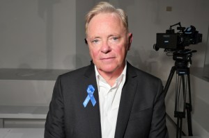 Bernard Sumner in the Front Row at Calvin Klein 205W39NYC RTW Spring 2018