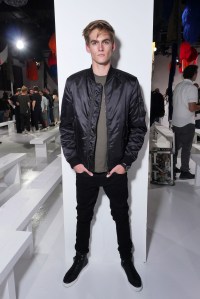 Presley Walker Gerber in the front row at Calvin Klein RTW Spring 2018