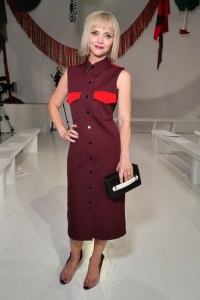 Christina Ricci in the Front Row at Calvin Klein 205W39NYC RTW Spring 2018