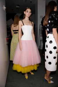 Backstage at Carolina Herrera RTW Spring 2018