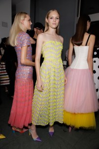 Backstage at Carolina Herrera RTW Spring 2018