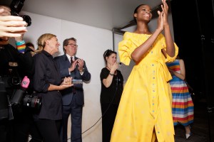 Backstage at Carolina Herrera RTW Spring 2018