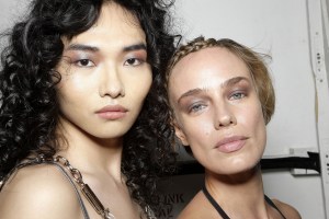 Models, backstage beautyChromat show, Backstage, Spring Summer 2018, New York Fashion Week, USA - 08 Sep 2017