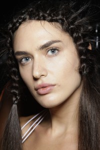 Model, backstage beautyChromat show, Backstage, Spring Summer 2018, New York Fashion Week, USA - 08 Sep 2017
