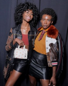 Alexe Belle and Isis ValentinoCoach show, Front Row, Spring Summer 2018, New York Fashion Week, USA - 12 Sep 2017