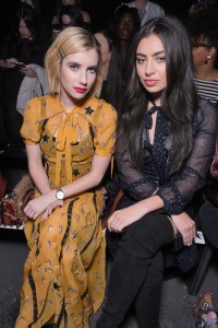 Emma Roberts and Charli XCX in the front rowCoach show, Front Row, Spring Summer 2018, New York Fashion Week, USA - 12 Sep 2017