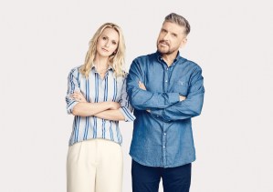 Megan Ferguson and Craig Ferguson and Gant's shot "Couple Thinkers".