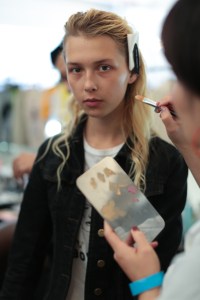 Backstage at Creatures of Comfort RTW Spring 2018