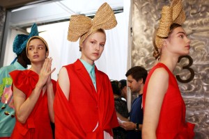 Backstage at Delpozo RTW Spring 2018