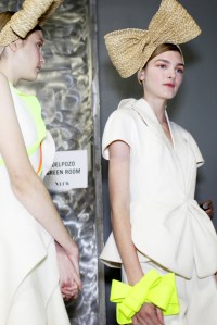 Backstage at Delpozo RTW Spring 2018